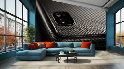 The Application of Forged Carbon Fiber in Sleek and Durable Consumer Electronics Design Wall mural