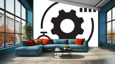 efficiency icon Wall mural