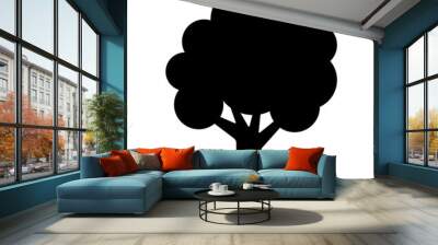 tree icon Wall mural