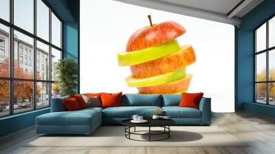 apple cut into slices Wall mural