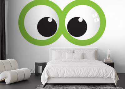 Logo Optical, curious glance # Vector Wall mural