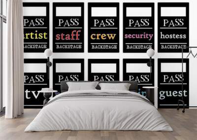 set pass card 1 Wall mural