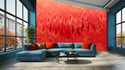 Close up of a watermelon pulp Wall mural