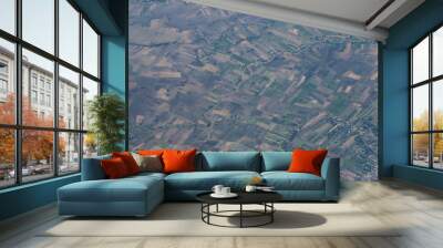 Clear arial view for landscape in Thailand Wall mural