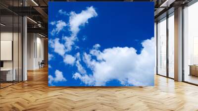 blue sky and clouds Wall mural