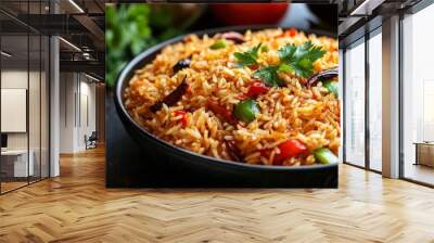 Turkish rice with noodles cooked in a traditional pilaf style. Wall mural