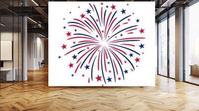 Firework Wall mural