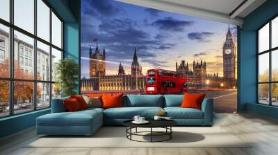 abbaye de westminster big ben london Wall mural