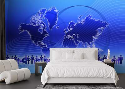 MappeMonde Wall mural