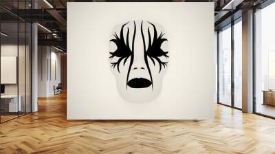 Drama mask Wall mural