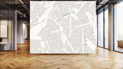 Newspaper collage Wall mural