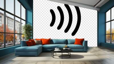 Near field communication NFC icon. NFC logo. Vector icon Wall mural