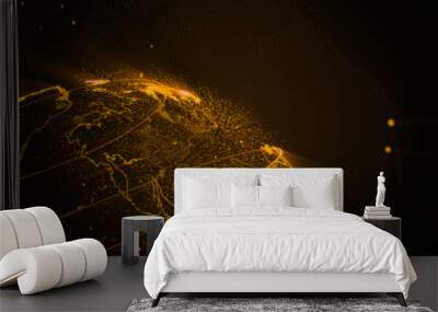 technology abstract background Wall mural