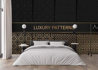 Set of luxury seamless patterns artwork, vector illustration Wall mural