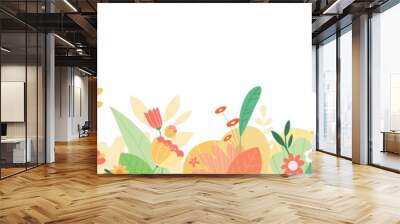 Nature background. Vector illustration for graphic and web design, social media, banner, wedding, advertising,  Wall mural