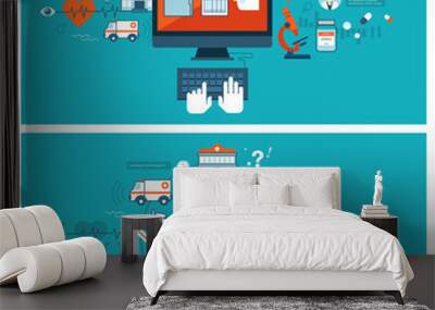 Online medical diagnosis and treatment Wall mural