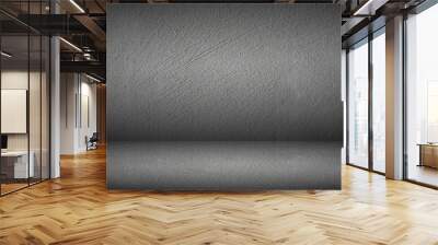 Abstract black background for web design templates, valentine, christmas, product studio room and business report with smooth gradient color. Texture dark floor with old wall. Wall mural