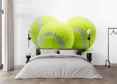 Tennis Balls isolated on white  Wall mural