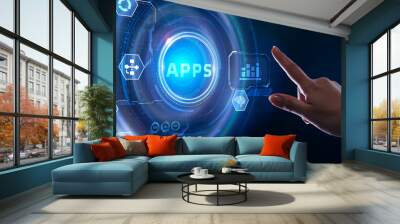 Business, Technology, Internet and network concept. APPS abbreviation.Modern technology concept. Wall mural