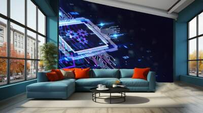 Business, Technology, Internet and network concept. Automation Software Technology Process System. Wall mural