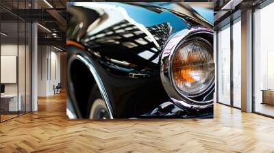 Cars shine with meticulous attention to detail, representing the precision of car detailing and customization Wall mural