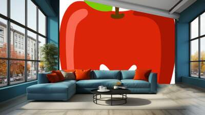 Apple Letter Alphabet Vector Element Wall mural