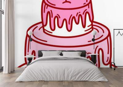 Valentine Cake Wall mural