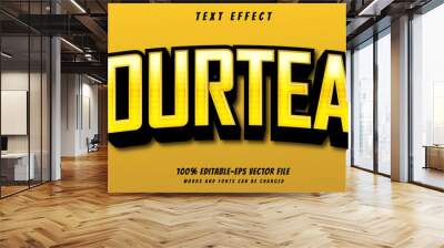 yourteam text effect editable vector file text design vector Wall mural