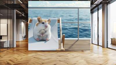 A Hamsters Ocean Voyage Wall mural