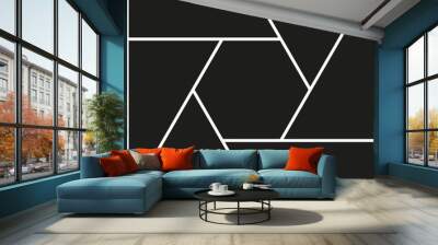 Vector frames photo collage Wall mural