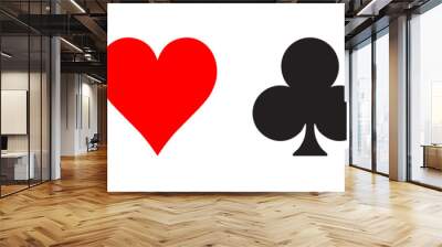 Poker card suits Wall mural