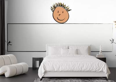 trois enfant panneau Wall mural