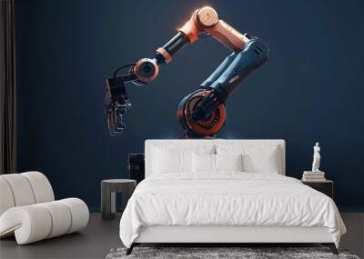 arm robot manufacture box product object for manufacturing industry technology product export and im Wall mural