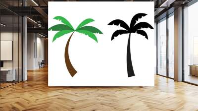 palm tree illustration Wall mural