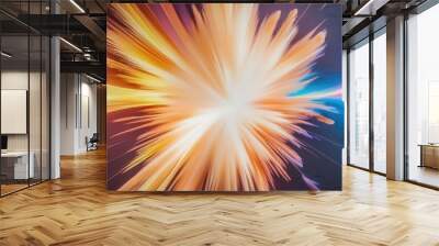 Dynamic explosion of colors and light, creating vibrant energy and abstract patterns suitable for artistic and creative projects Wall mural