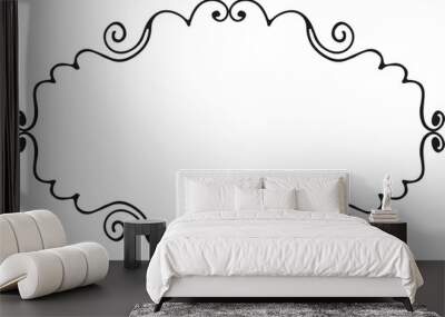 abstract hand-drawn frame sketch element Wall mural