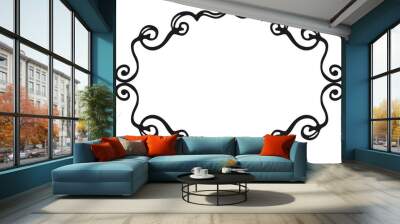 Sketch element for text, Abstract frame Wall mural