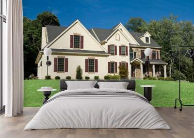 New Colonial Style House Suburban Philadelphia Wall mural