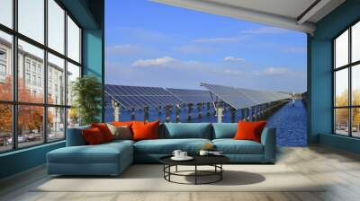 Solar panels green energy Wall mural