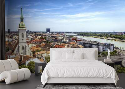 Bratislava skyline Wall mural