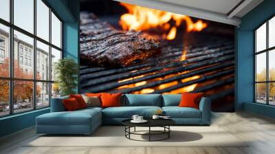 Flank Steak Griling Wall mural