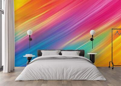 Vibrant abstract background featuring colorful gradients in bold pink, orange, and blue hues, ideal for artistic and creative projects. Wall mural