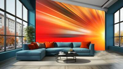 Fast zoom accelerate blur motion for business perform moving high speed abstract for background. Wall mural