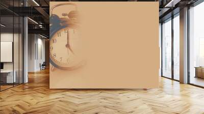 lost time memory, retro clock time at 7 o'clock with fade dissolve missing life history concept. Wall mural