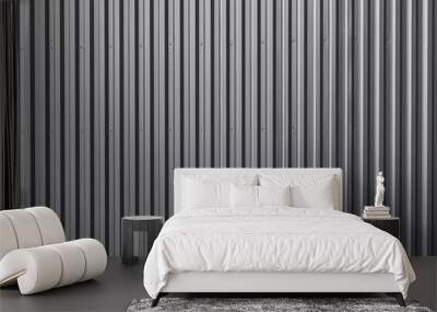 Striped wave Zine Aluminium steel metal sheet line industry wall texture pattern for tile background. Wall mural