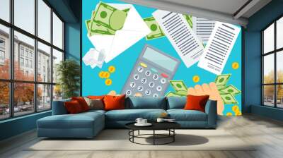 bill payment concept Wall mural