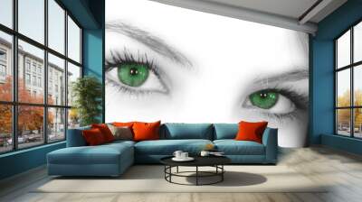 green eyes Wall mural