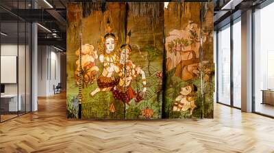 Traditional Thai style art stories Wall mural