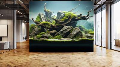 aquascaping Generative AI Wall mural