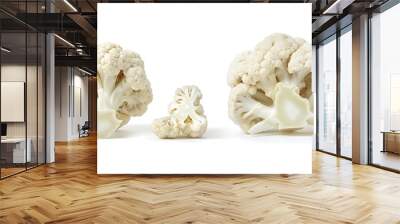 cauliflower isolated on white background Wall mural